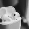 white apple airpods